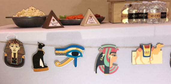 Egypt Toga Party Garland Decorations Bunting Birthday Etsy