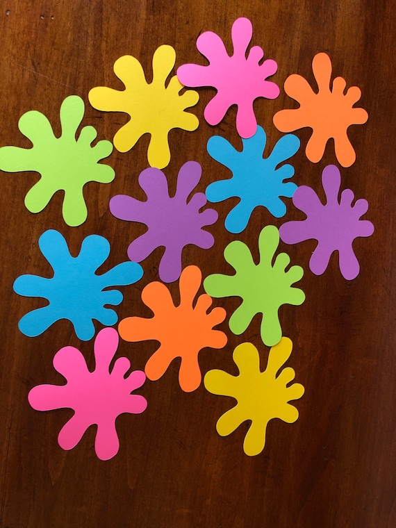 Slime Party Splat Cutouts or garland/Diecuts/Tween Birthday/Sweet 16/Decorations/Ghostbusters/Theme Party Queen