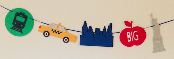 Nyc Subway Garland Decorations Bunting Birthday Etsy