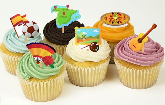 Articles De Fete Fetes Occasions Speciales Mexican Cupcake Drapeau Mexique Drapeau Drapeau Mexicain Gateau Cupcake Toppers