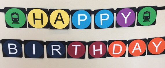 Nyc Subway Theme Party Etsy