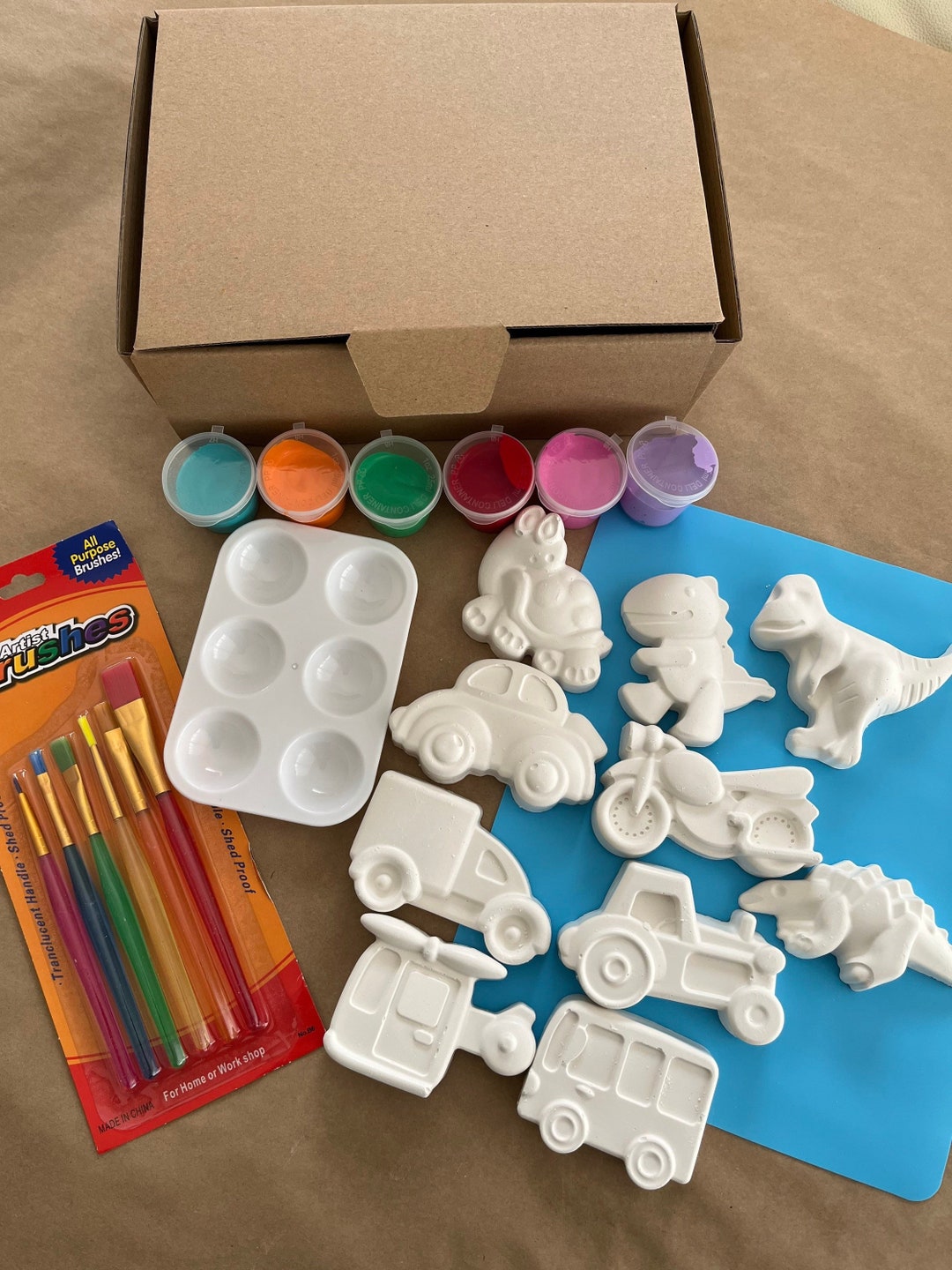 Plaster Painting Kit boys Etsy