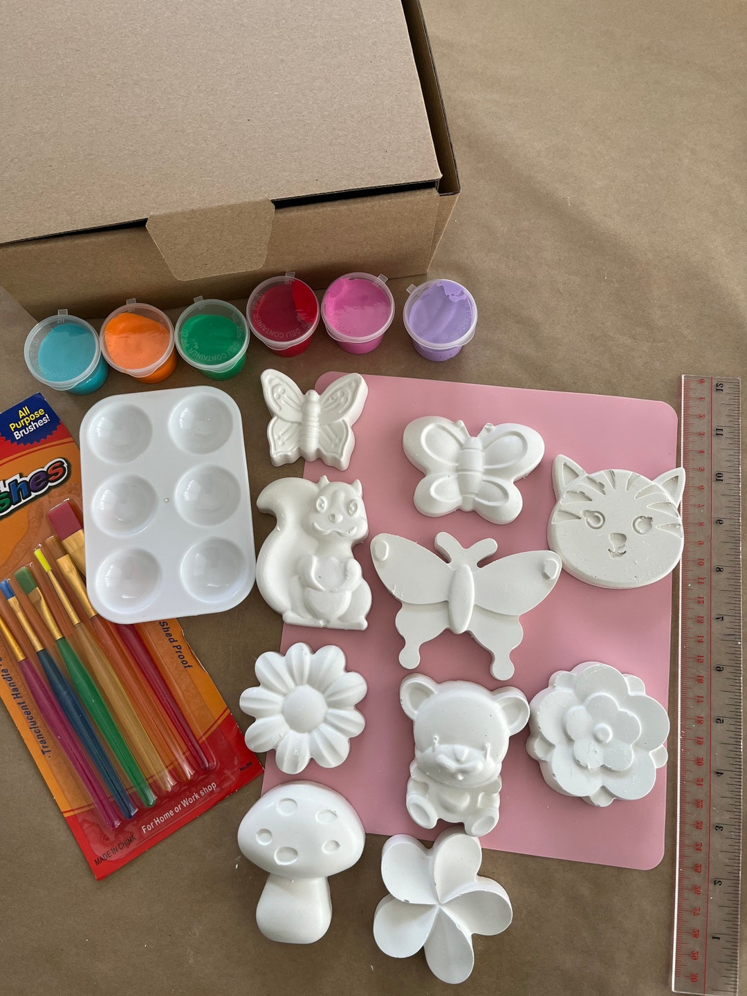 Plaster Painting Kit girls Kit Etsy