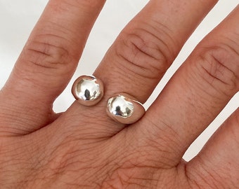 Open Chunky Ring, Sterling Silver 925