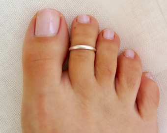 Simple Toe ring, Silver 925