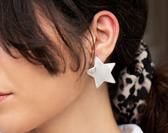 Big Star Earrings, Celestial Jewelry