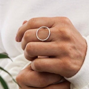 Thin Circle Ring, Sterling silver 925 image 2