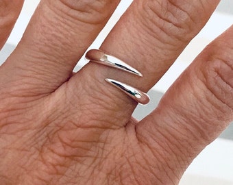 Open Handmade Ring, Sterling Silver 925