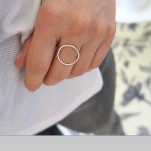 Thin Circle Ring, Sterling silver 925 image 5