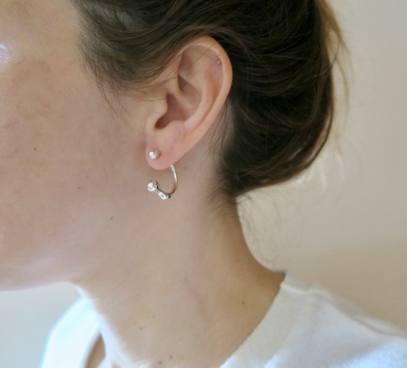 Two piece earrings outlet
