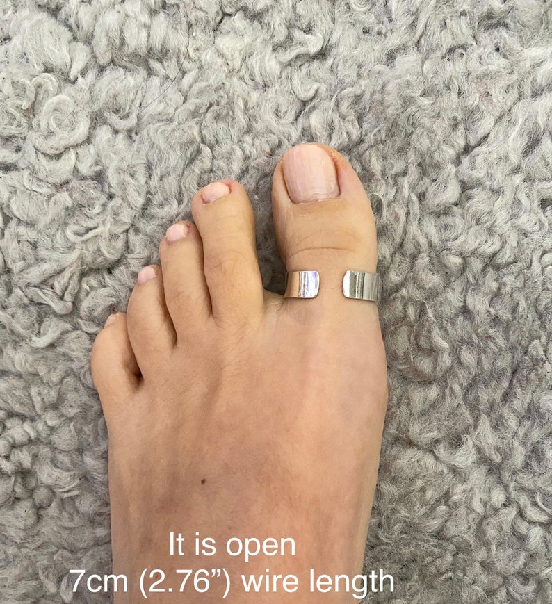 Big Toe ring for Women and Men, Silver 925 image 8