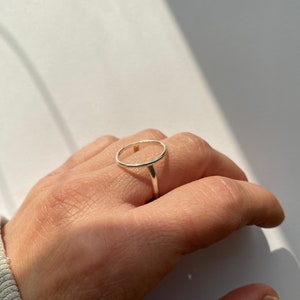 Thin Circle Ring, Sterling silver 925 image 8