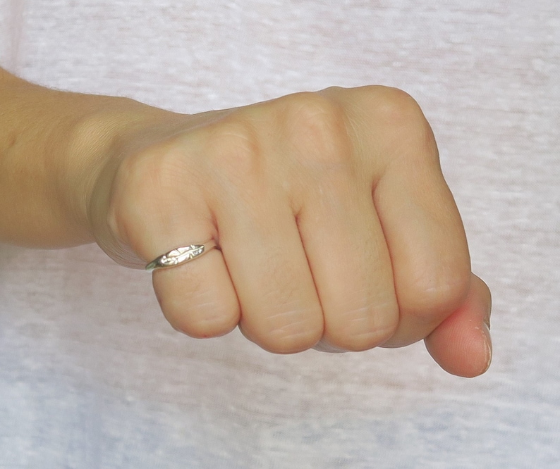 Pinky ring woman Sterling silver 925 Etsy