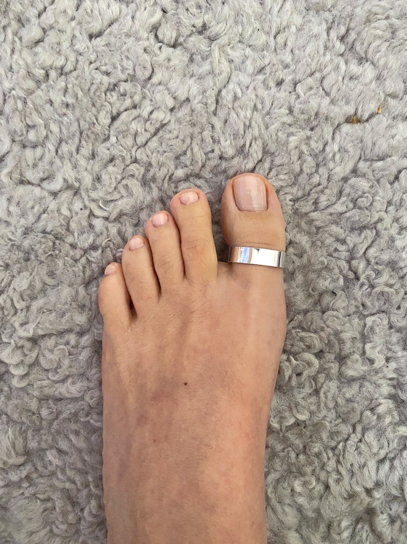 Big Toe ring for Women and Men, Silver 925 image 1