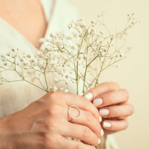 Thin Circle Ring, Sterling silver 925 image 4