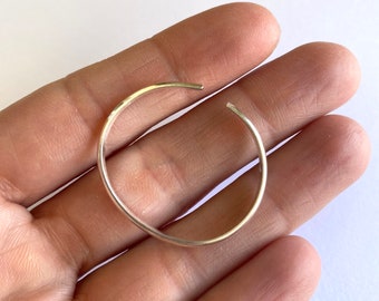 Heren teendraadring voor grote teen, 8,5 cm sterling zilver 925,