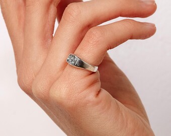 Bague pinky, argent sterling 925