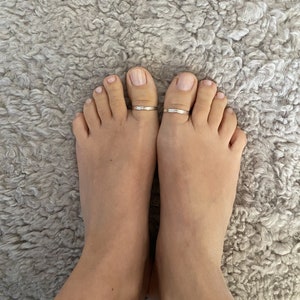 Big Toe rings, Sterling Silver 925 image 6