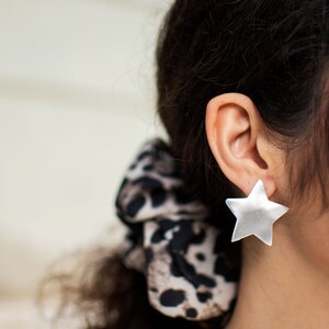 Big Star Earrings, Celestial Jewelry image 3