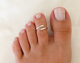 Open Toe ring, Silver 925