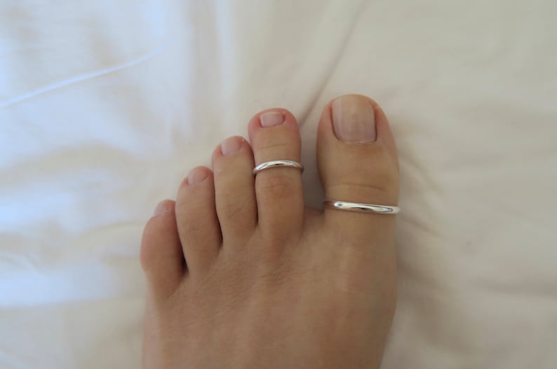 Toe Rings Set, Sterling Silver 925 image 7