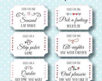 Naughty Coupon Book For Him, Love Coupon For Him, Sex Coupon, Kinky Coupon, Boyfriend Valentine Gift