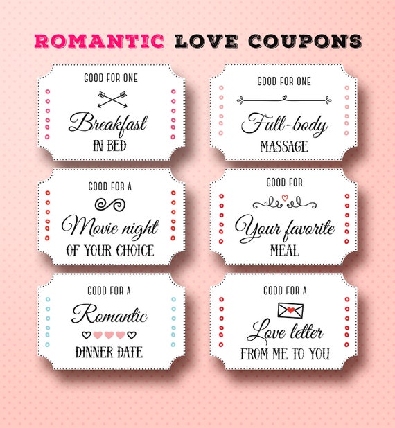 cute coupon ideas for boyfriend