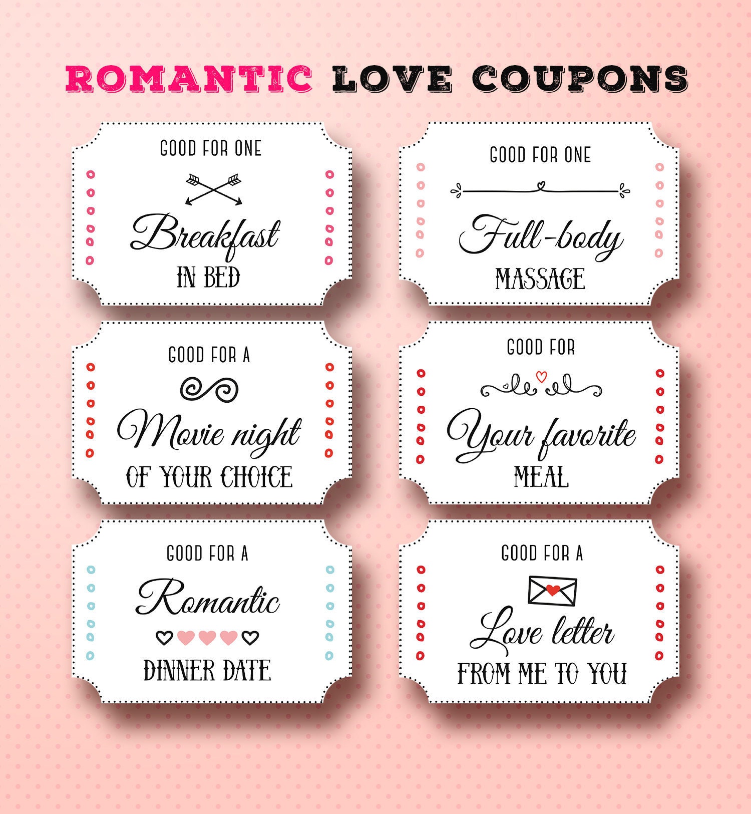 Romantic Coupon Book Ideas For Her.