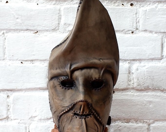 Handmade Leather Mask, Skin mask, "Sanctus Cetus"