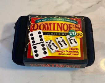 Puremco Classic Double 6 Dominoes To Go Travel Domino Set