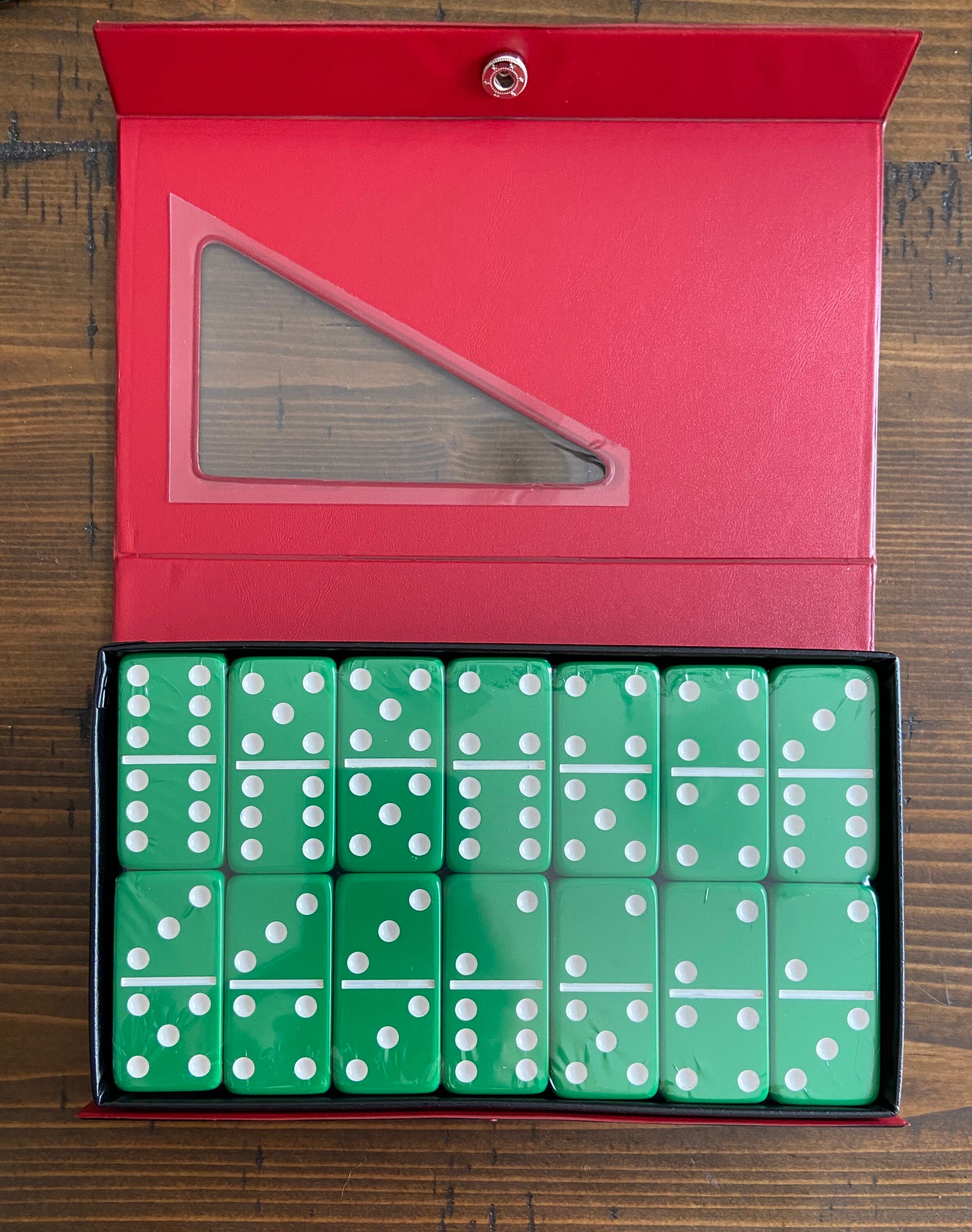 Dominos personnalisés Double 6 Green Domino Set Etsy