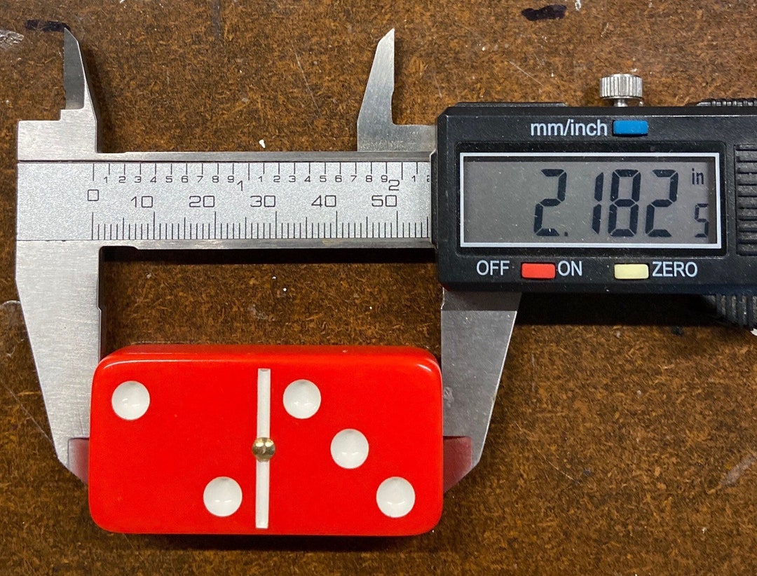 Red Double 6 Spinner Dominoes Spinner Domino Set Custom Etsy