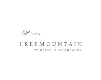 Premade minimalist mountain logo - Premade logo design, Minimalist logo, Photography logo - Photographer logo, Mountain logo