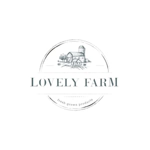 Farm logo design - Unique and traditionally hand drawn, artistic design, no A.I. - hand drawn logo design made for business and branding