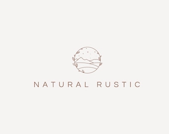 Elegant logo design - Minimalist logo design - Premade logo design - Minimalist nature logo - Line art logo - Premade design - Blog logo