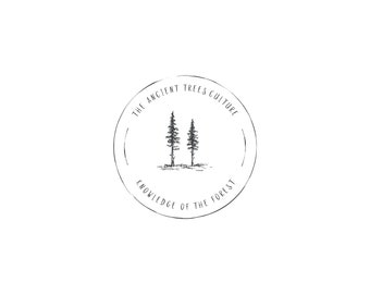 Premade trees logo design - Premade hand drawn logo - Pine trees logo - Trees logo - Forest logo - Nature logo - Rustic logo design