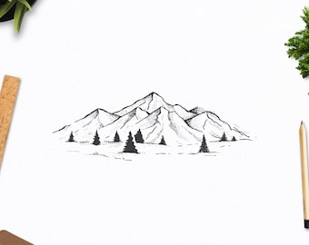 Aangepaste hand getekende pen en inkt illustratie-aangepaste illustratie