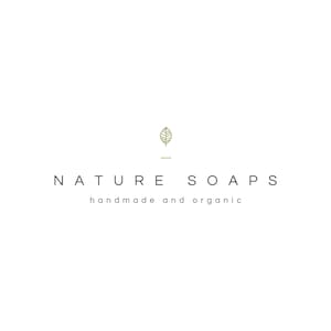 Cosmetics logo design - Minimalist premade logo design - Leaf logo - Soap logo - Natural logo - Elegant logo design - Cosmetic products logo