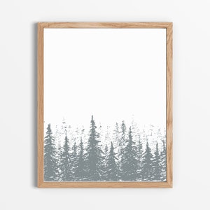 Printable Forest Art - Hand Drawn Forest Art - Printable Art ...