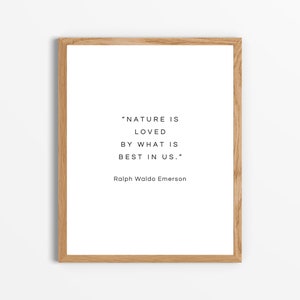 Printable quote about nature - Literature quote - Printable art - Printable decor - Nature art - Literature printable art - Quote art