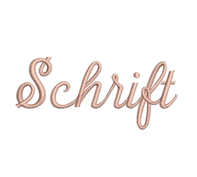 German Machine Embroidery Font Designs image 1
