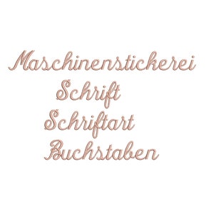 German Machine Embroidery Font Designs image 2