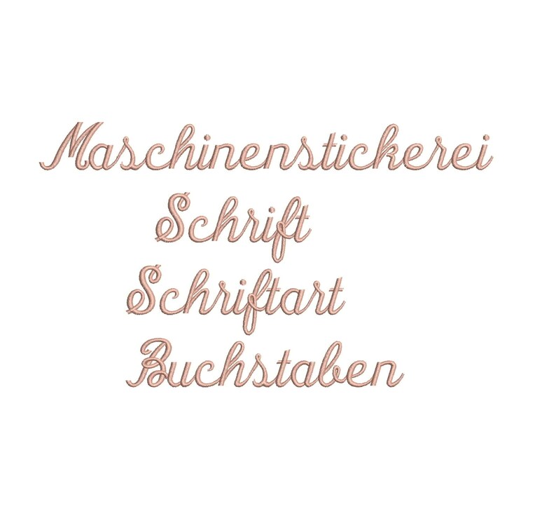 German Machine Embroidery Font Designs image 2