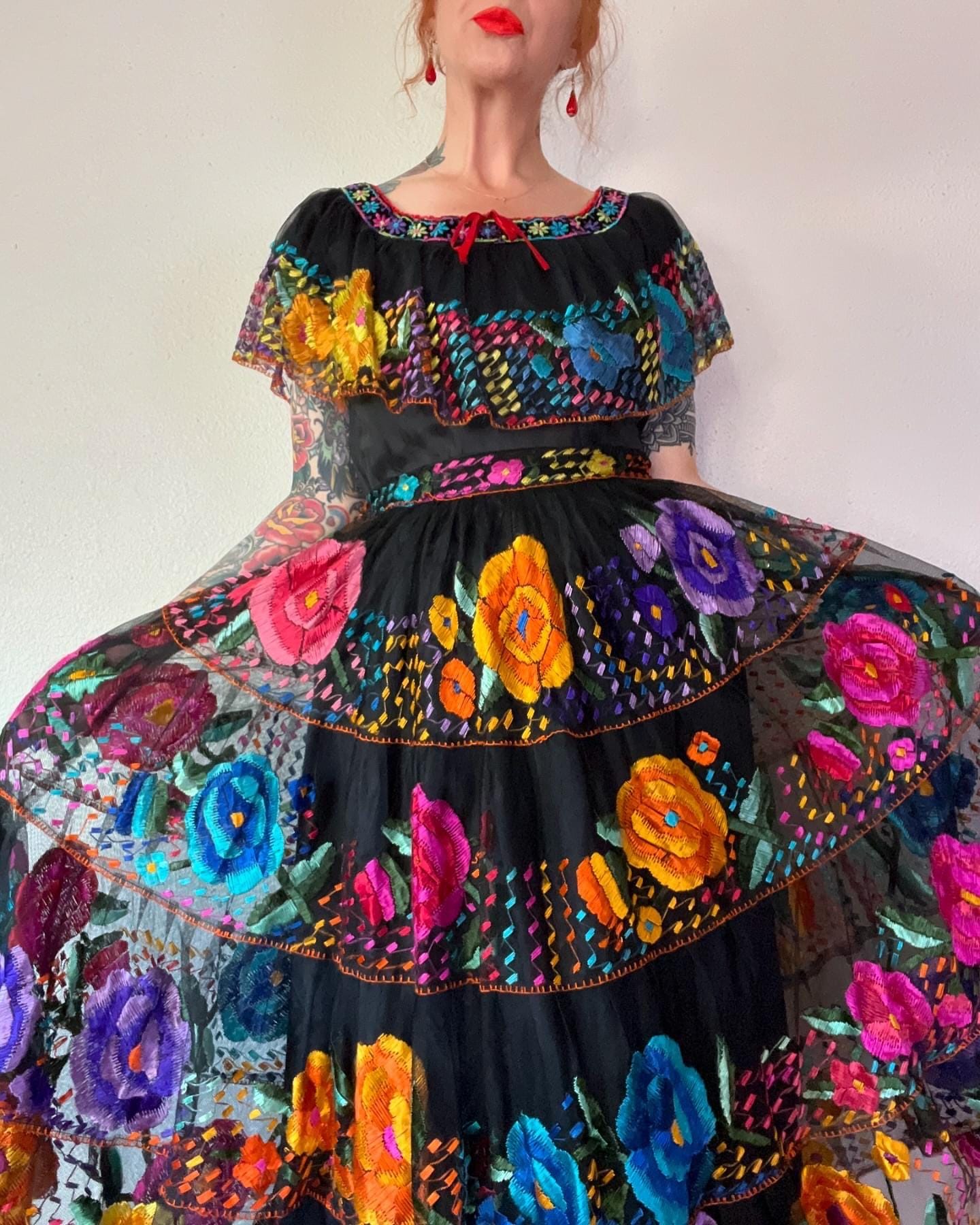 Rare Vintage 1940's/1950's Mexican Chiapas 2 Piece Blouse