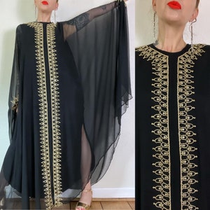 Black Silk Caftan Etsy