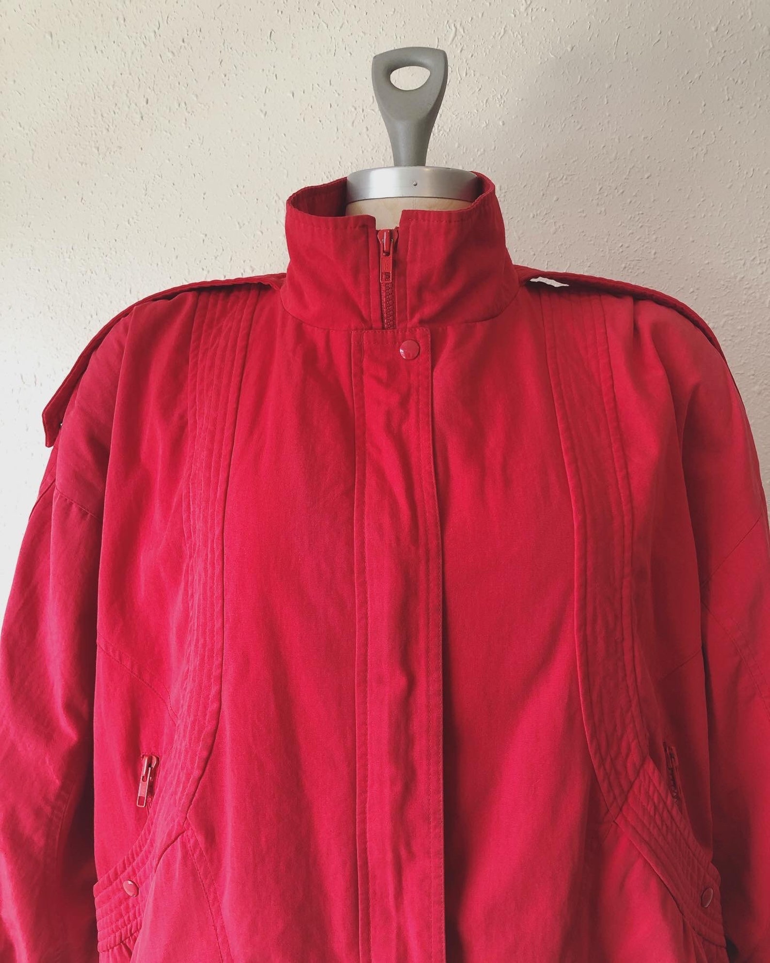 Vintage 1980s red members only unisex jacket by Gallery | Etsy