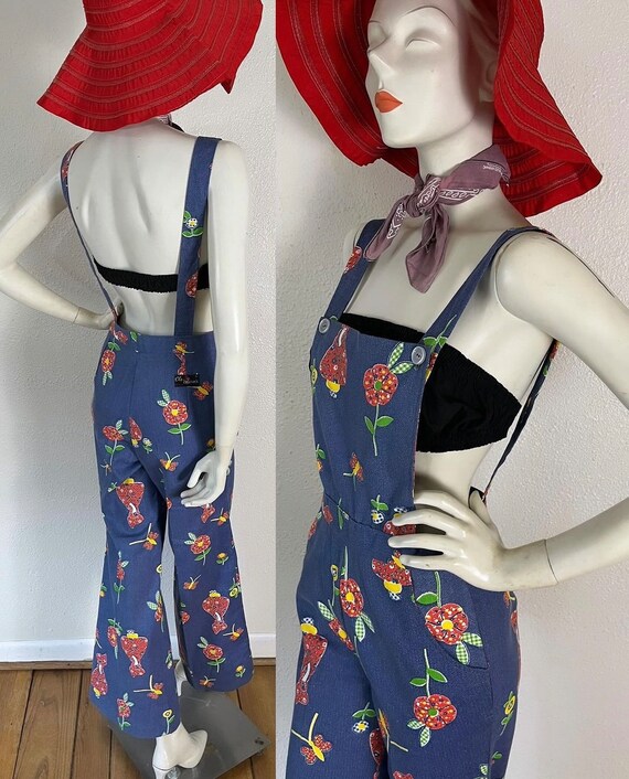 Vintage 1960’s deadstock novelty print overalls i… - image 2