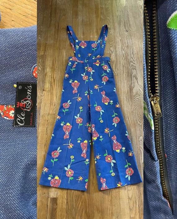 Vintage 1960’s deadstock novelty print overalls i… - image 9