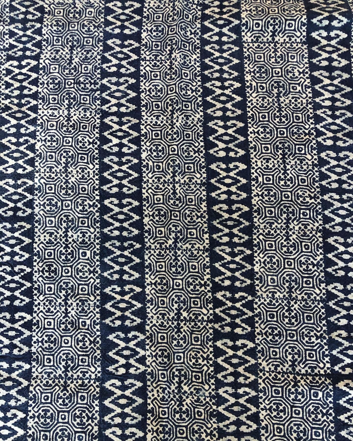 Vintage Hmong Reversible Handwoven Cotton Indigo Block Print - Etsy