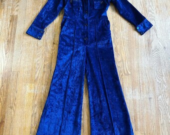パンツ 1970s corduroy jumpsuit 1970s Black Corduroy Jumpsuit-XS/S — La Poubelle Vintage
